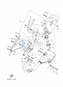 MT-03 MTN320-A (B6W6) drawing EXHAUST