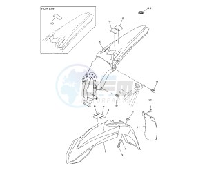 YZ F 450 drawing FENDER