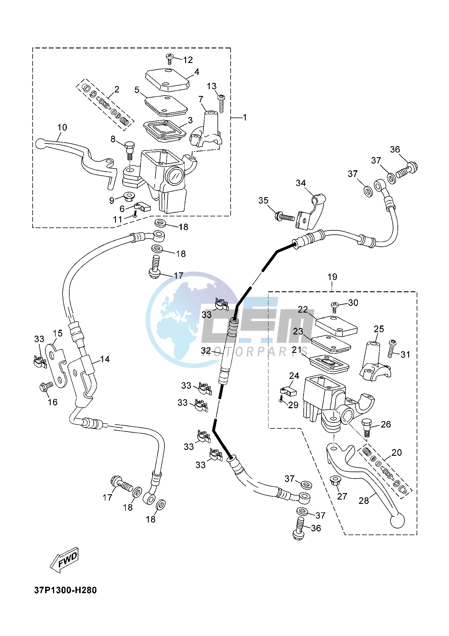 FRONT MASTER CYLINDER