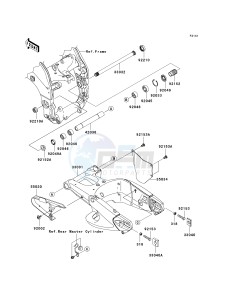 ZX 1000 D [NINJA ZX-10R] (D6F-D7FA) D6F drawing SWINGARM