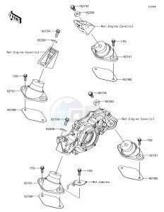 JET SKI ULTRA 310R JT1500NJF EU drawing Engine Mount