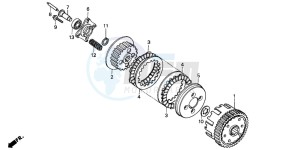 CG125 drawing CLUTCH