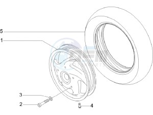 LX 150 4T E3 Vietnam drawing Front wheel