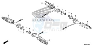 VFR1200XDD CrossTourer - VFR1200X Dual Clutch 2ED - (2ED) drawing WINKER