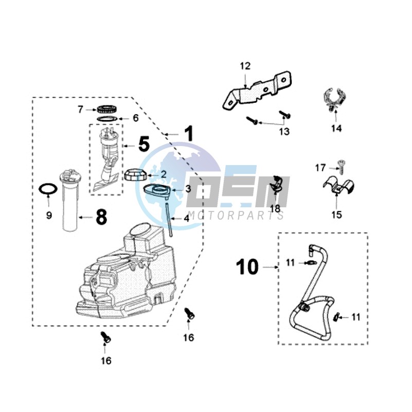 TANK AND FUEL PUMP