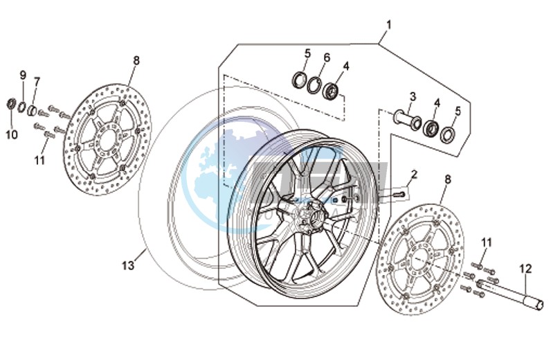 Front turn indicator