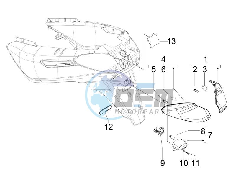 Tail light - Turn signal lamps