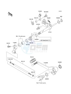 ZR 1000 B [Z1000] (7F-8F) 0B8F drawing GEAR CHANGE MECHANISM