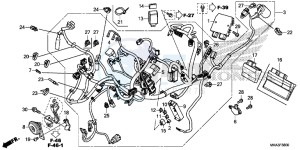 NC750XDG SH125AS UK - (E) drawing WIRE HARNESS