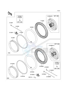 KX 250 W [KX250F MONSTER ENERGY] (W9FA) W9F drawing WHEELS_TIRES