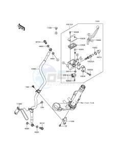 NINJA 300 EX300AEFA XX (EU ME A(FRICA) drawing Front Master Cylinder