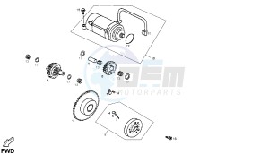 DXR - 200 CC VTHSM1B1A drawing STARTING MOTOR