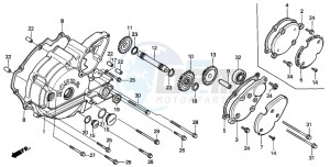 TRX350 FOURTRAX drawing LEFT CRANKCASE COVER