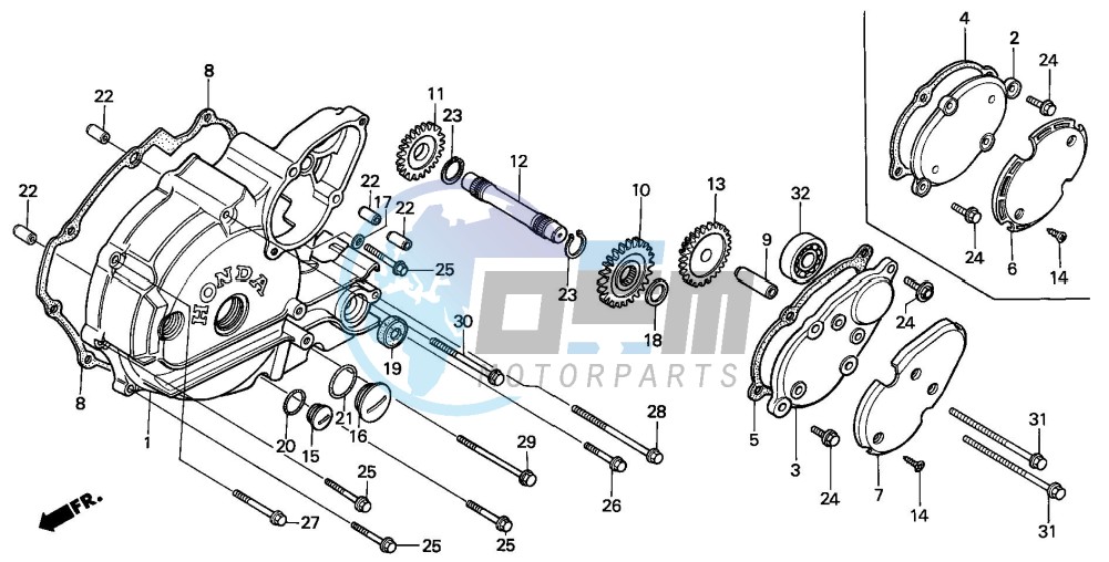 LEFT CRANKCASE COVER