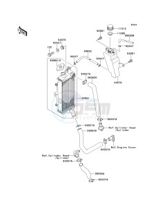 KMX 125 A [KMX 125] (A12-A14) [KMX 125] drawing RADIATOR