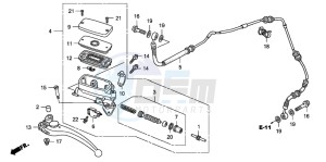 CB1300 CB1300SUPER FOUR drawing CLUTCH MASTER CYLINDER