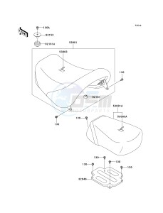 VN 1500 B [VULCAN 88 SE] (B1-B3) N7F drawing SEAT