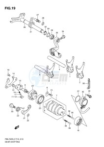 RM-Z450 (E19) drawing GEAR SHIFTING