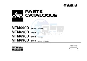 XSR700 MTM690D (BCN1) drawing Infopage-1