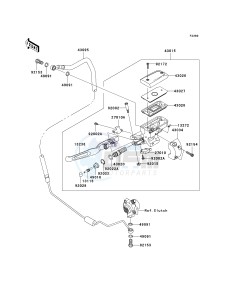 VN 1700 A [VULCAN 1700 VOYAGER] (9FA) A9F drawing CLUTCH MASTER CYLINDER