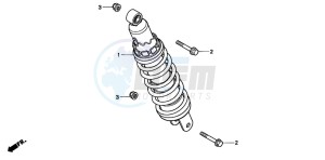 CB600F HORNET drawing REAR CUSHION