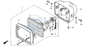 CG125 drawing HEADLIGHT (1)