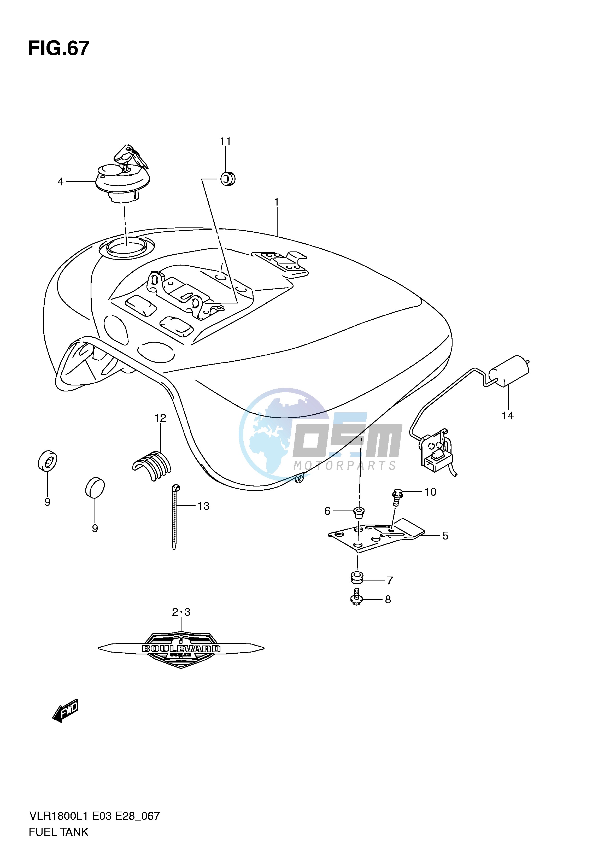 FUEL TANK (VLR1800L1 E3)