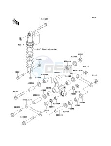 KX 65 A [KX65 MONSTER ENERGY] (A6F - A9FA) A9F drawing REAR SUSPENSION