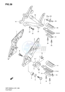 GSF-1250S ABS BANDIT EU drawing FOOTREST