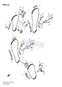 VZR1800 (E50) INTRUDER drawing CAM CHAIN