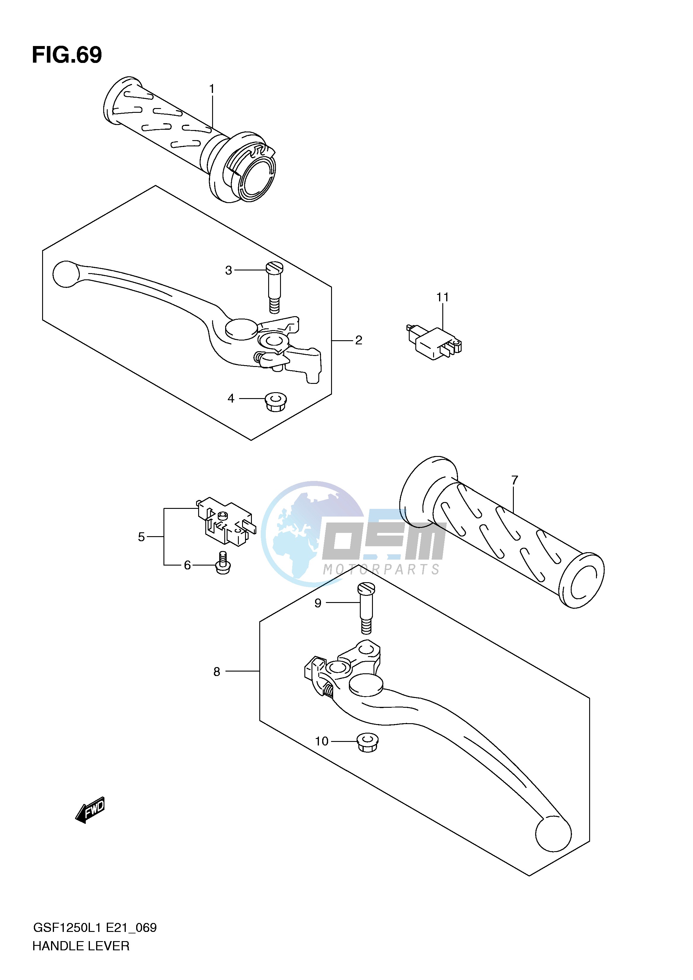 HANDLE LEVER (GSF1250AL1 E21)