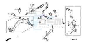 TRX450ERC drawing PEDAL