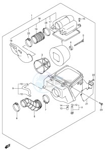 LT-A500F (E3-E28) drawing AIR CLEANER