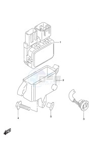 DF 20A drawing PTT Switch Remote Control w/Power Tilt