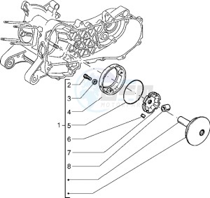 Sfera RST 125 drawing Driving half pulley