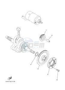 YFM350FWA YFM35FGB GRIZZLY 350 4WD (1NS3 1NS3 1NS4) drawing STARTER CLUTCH