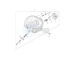 YN NEO'S 50 drawing HEADLIGHT