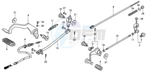 VT750C drawing PEDAL