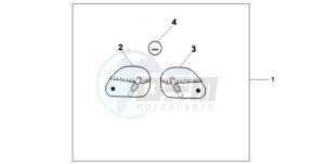 VT750CA9 Europe Direct - (ED / MME) drawing LEATHER SADDLE BAG SET