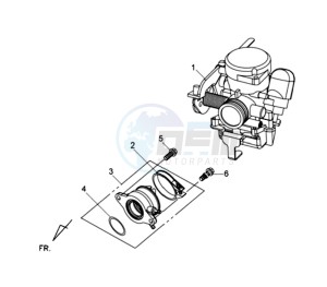 HD 2 125i drawing CARBURATOR