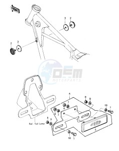 KZ 250 D [KZ250] (D1) [KZ250] drawing REFLECTORS -- 80 D1- -