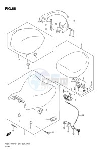 GSX1300R (E3-E28) Hayabusa drawing SEAT