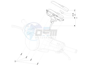 LX 125 4T 3V IGET NOABS E3-E4 (APAC) drawing Meter combination - Cruscotto