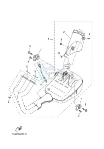 XSR700 (B341 B341 B341) drawing EXHAUST