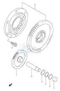 GSX-R1100W (E28) drawing STARTER CLUTCH