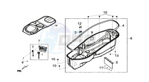 GTS 300 I drawing HELMET BOX