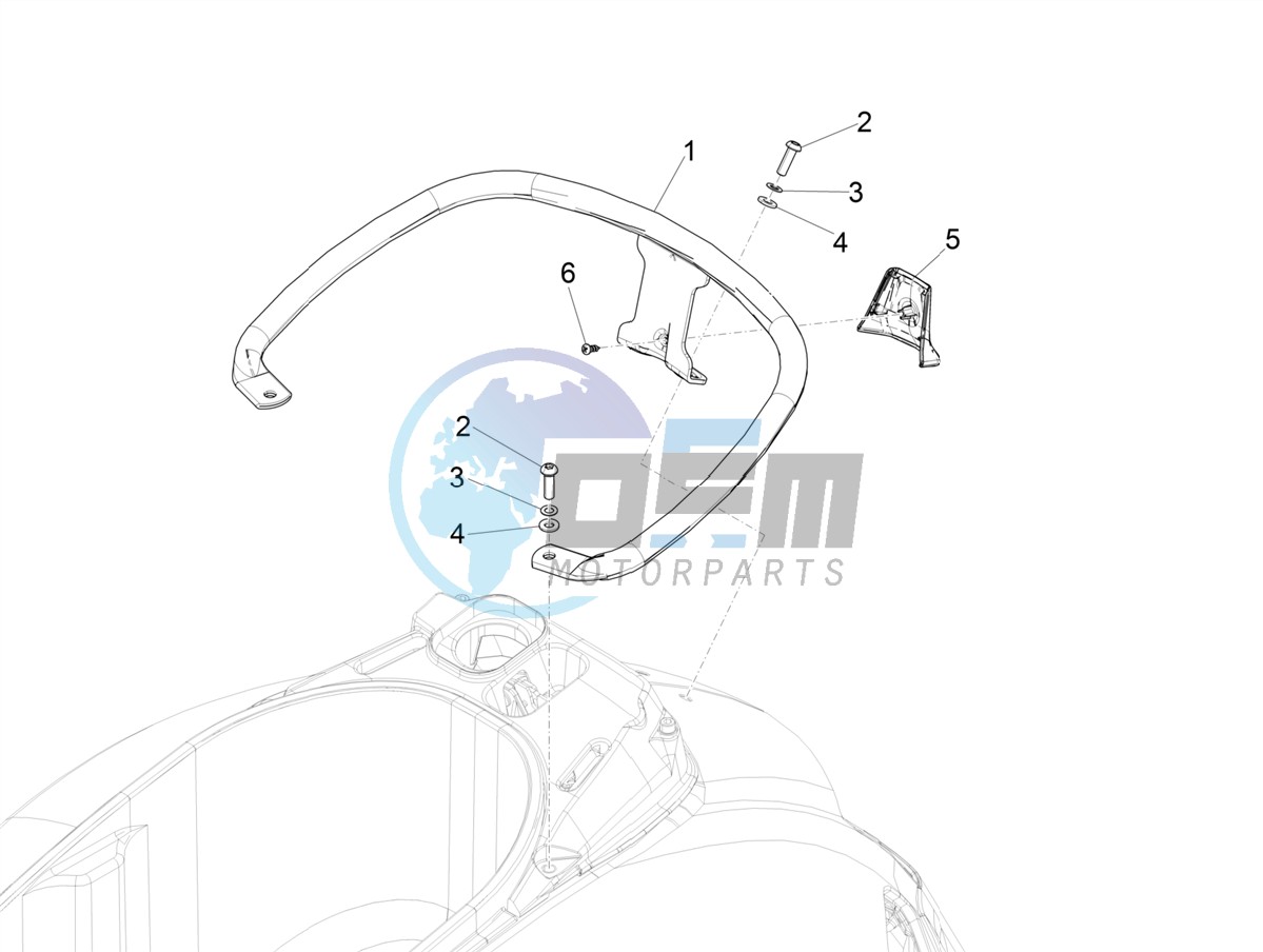 Rear luggage rack