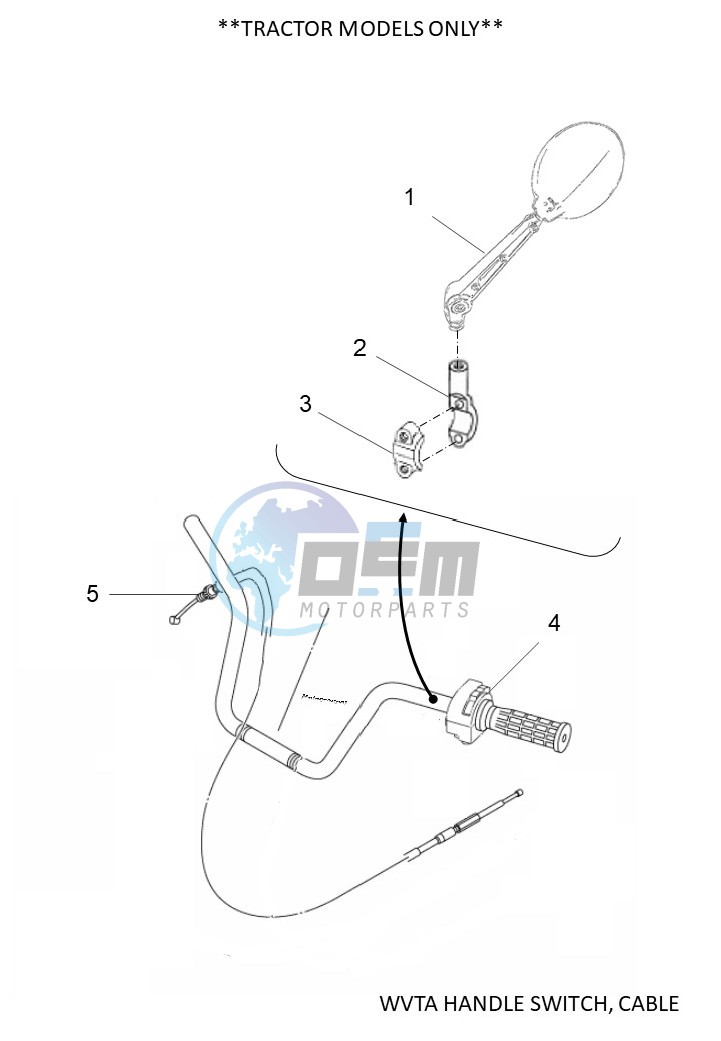 WVTA HANDLE SWITCH, CABLE