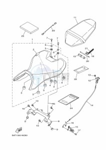 MT-07 MTN690 (BTK7) drawing SEAT