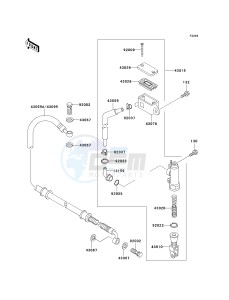 KSF 250 A [MOJAVE 250] (A15-A18) [MOJAVE 250] drawing REAR MASTER CYLINDER